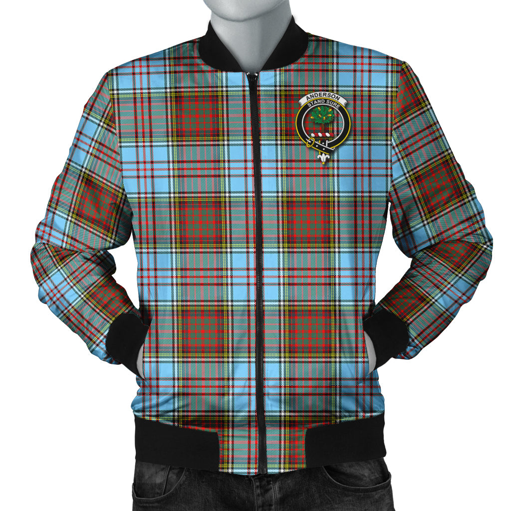 Anderson Ancient Tartan Bomber Jacket with Family Crest Unisex - Tartanvibesclothing