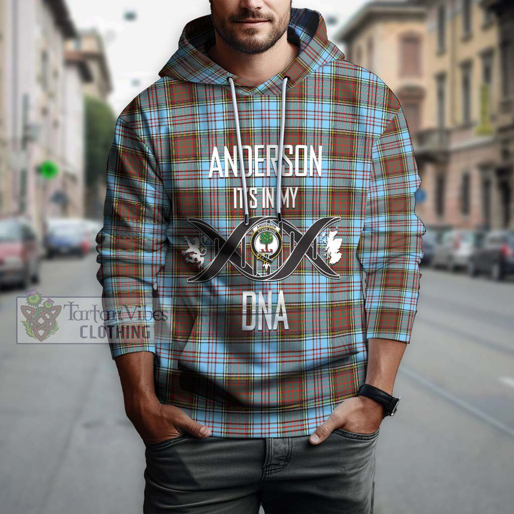 Anderson Ancient Tartan Hoodie with Family Crest DNA In Me Style Pullover Hoodie - Tartanvibesclothing Shop