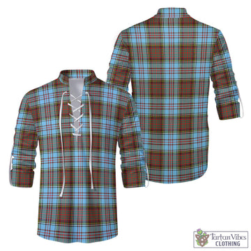 Anderson Ancient Tartan Men's Scottish Traditional Jacobite Ghillie Kilt Shirt