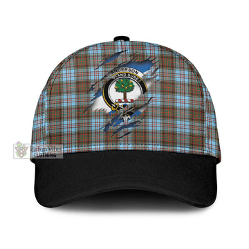 Anderson Ancient Tartan Classic Cap with Family Crest In Me Style