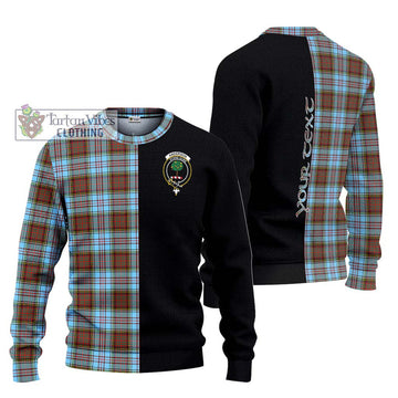 Anderson Ancient Tartan Ugly Sweater with Family Crest and Half Of Me Style