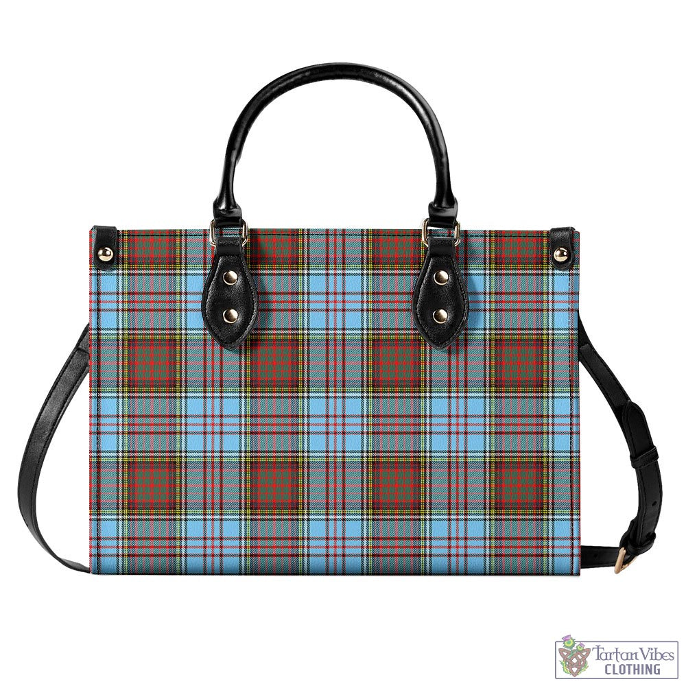 Tartan Vibes Clothing Anderson Ancient Tartan Luxury Leather Handbags