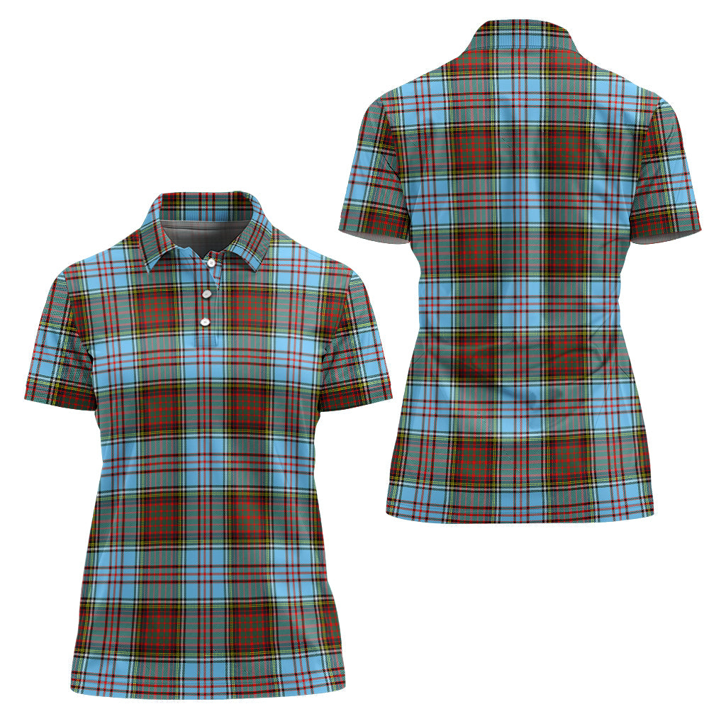 Anderson Ancient Tartan Polo Shirt For Women Women - Tartanvibesclothing