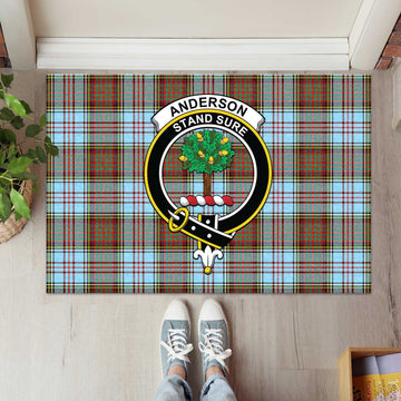 Anderson Ancient Tartan Door Mat with Family Crest