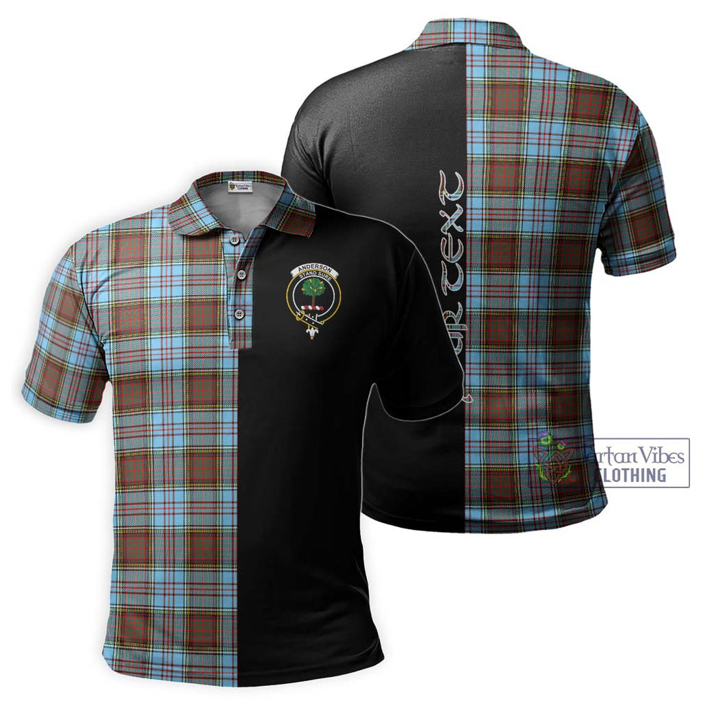 Anderson Ancient Tartan Polo Shirt with Family Crest and Half Of Me Style Kid - Tartanvibesclothing Shop