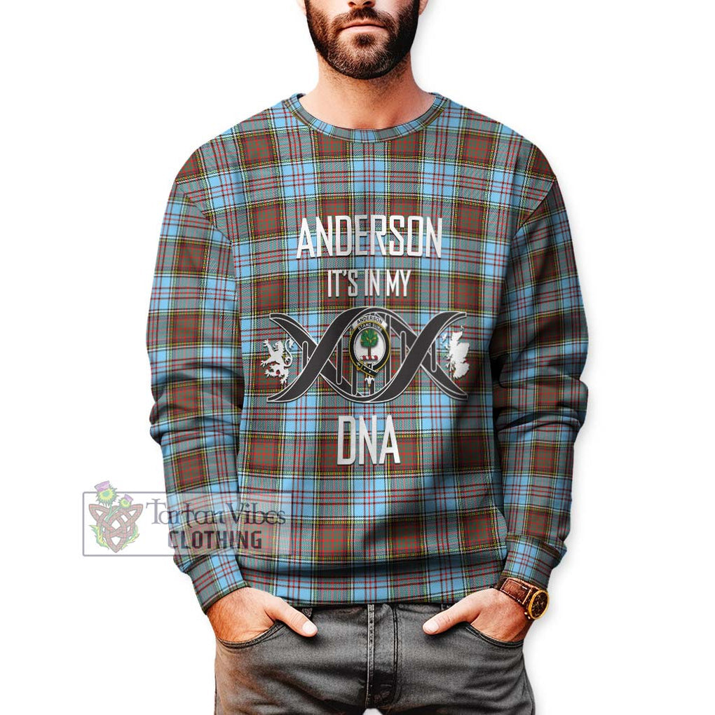 Anderson Ancient Tartan Sweatshirt with Family Crest DNA In Me Style Unisex - Tartanvibesclothing Shop