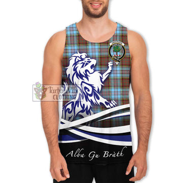 Anderson Ancient Tartan Men's Tank Top with Alba Gu Brath Regal Lion Emblem