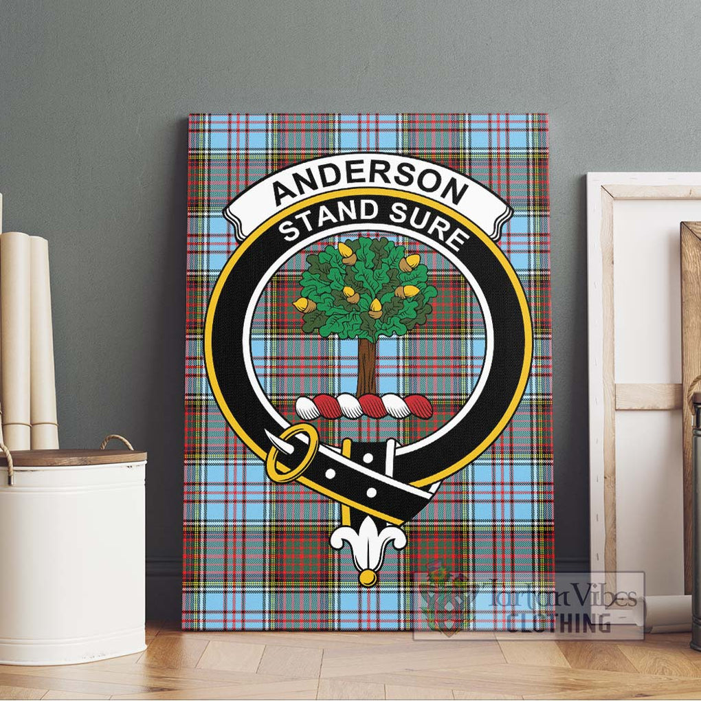 Anderson Ancient Tartan Canvas Print Wall Art with Family Crest Without Frame - Tartan Vibes Clothing