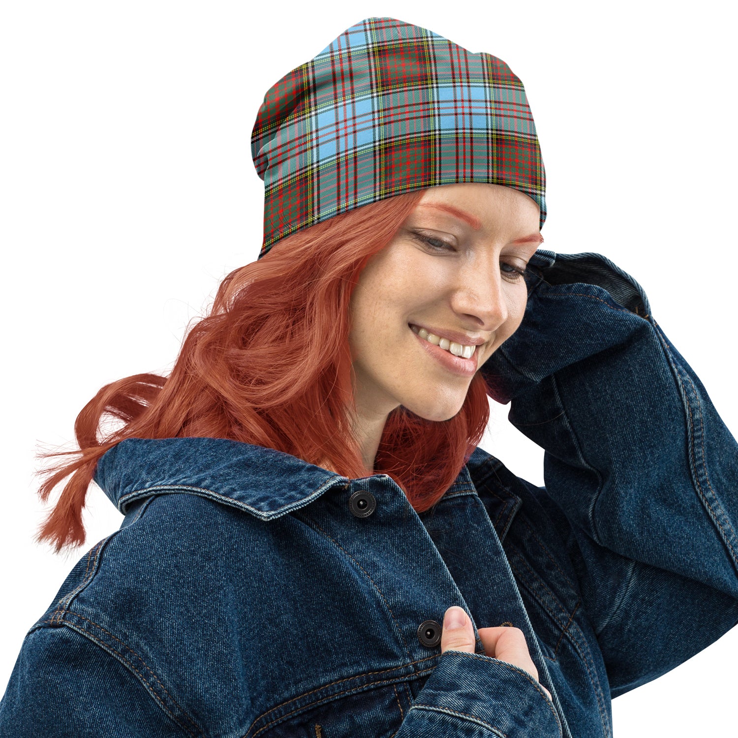 Anderson Ancient Tartan Beanies Hat One Size 10.5*10.2 inches - Tartan Vibes Clothing