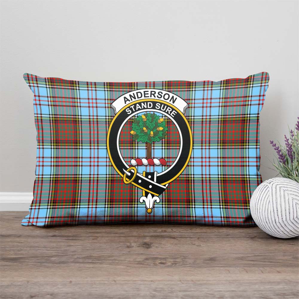 Anderson Ancient Tartan Pillow Cover with Family Crest Rectangle Pillow Cover - Tartanvibesclothing