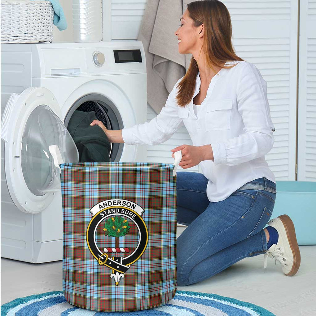 Anderson Ancient Tartan Laundry Basket with Family Crest - Tartanvibesclothing Shop