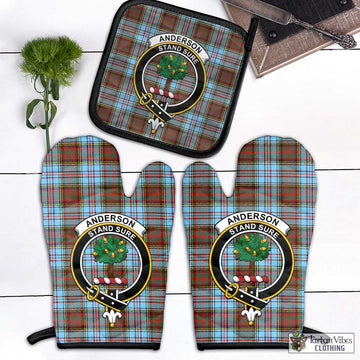 Anderson Ancient Tartan Combo Oven Mitt & Pot-Holder with Family Crest