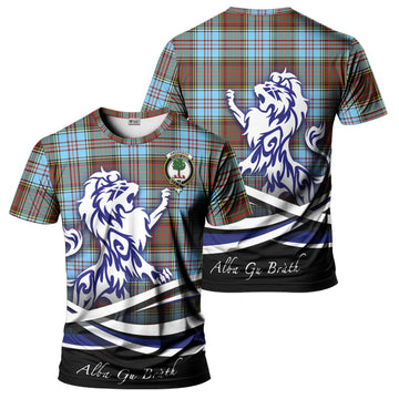 Anderson Ancient Tartan T-Shirt with Alba Gu Brath Regal Lion Emblem