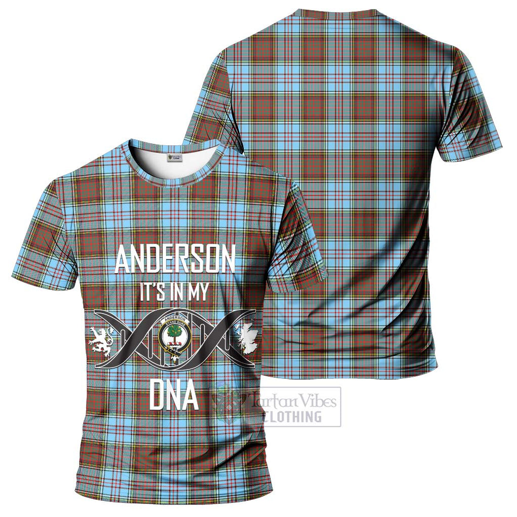 Anderson Ancient Tartan T-Shirt with Family Crest DNA In Me Style - Tartan Vibes Clothing