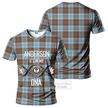 Anderson Ancient Tartan T-Shirt with Family Crest DNA In Me Style