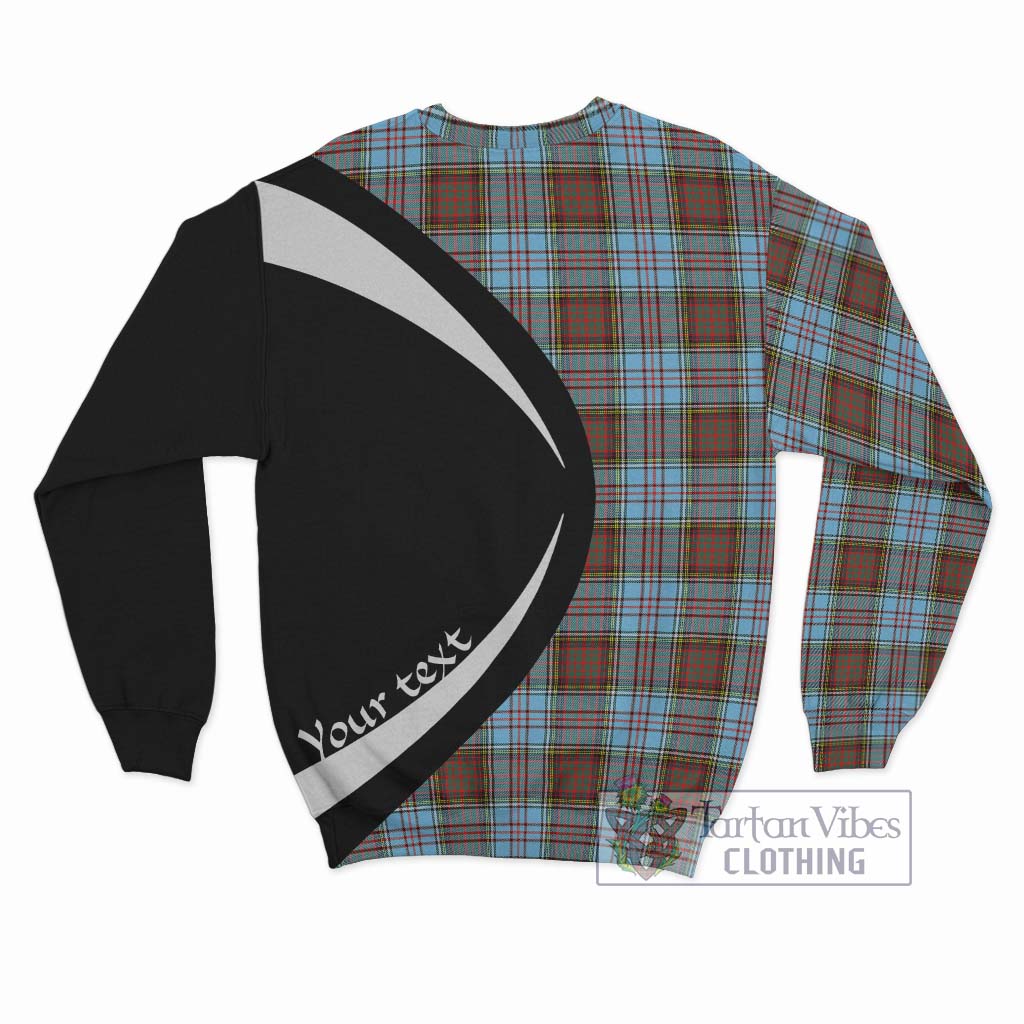 Anderson Ancient Tartan Sweatshirt with Family Crest Circle Style - Tartan Vibes Clothing