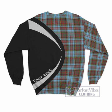 Anderson Ancient Tartan Sweatshirt with Family Crest Circle Style