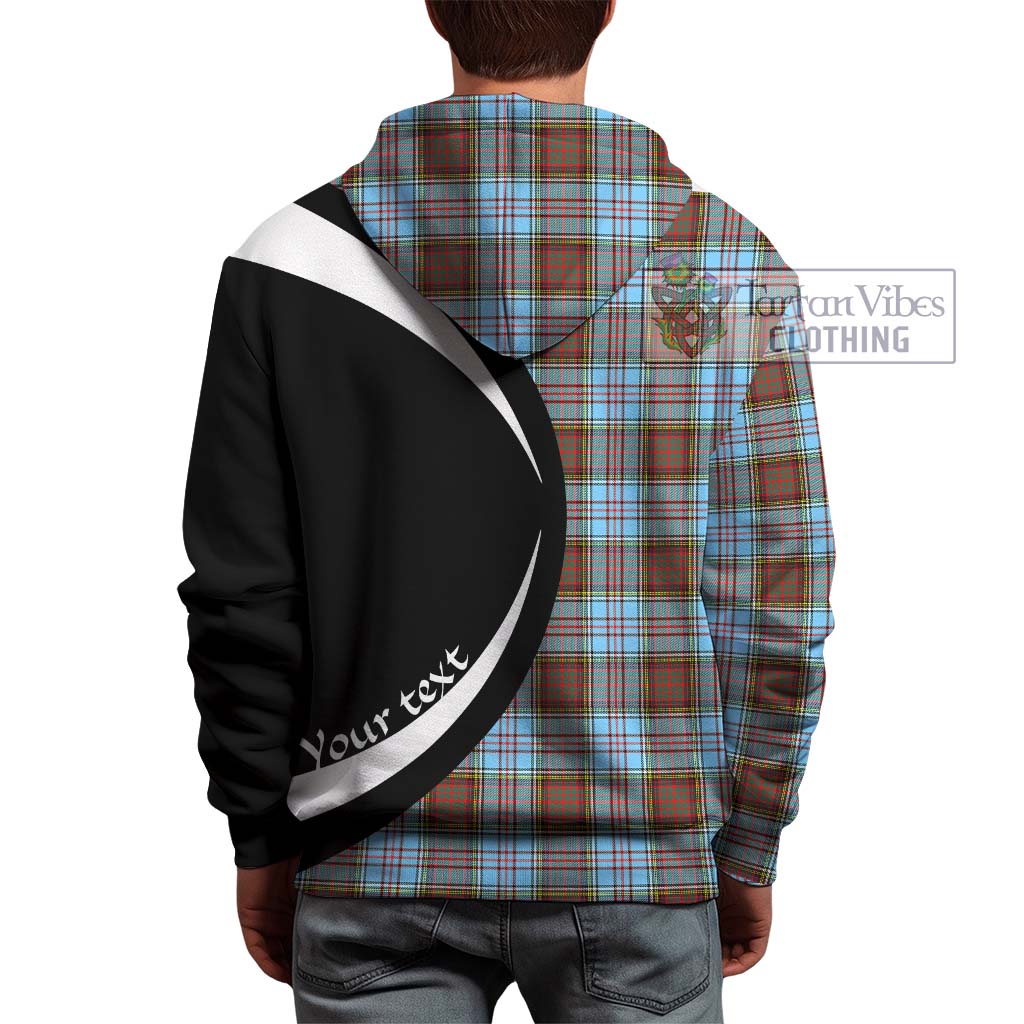 Tartan Vibes Clothing Anderson Ancient Tartan Hoodie with Family Crest Circle Style