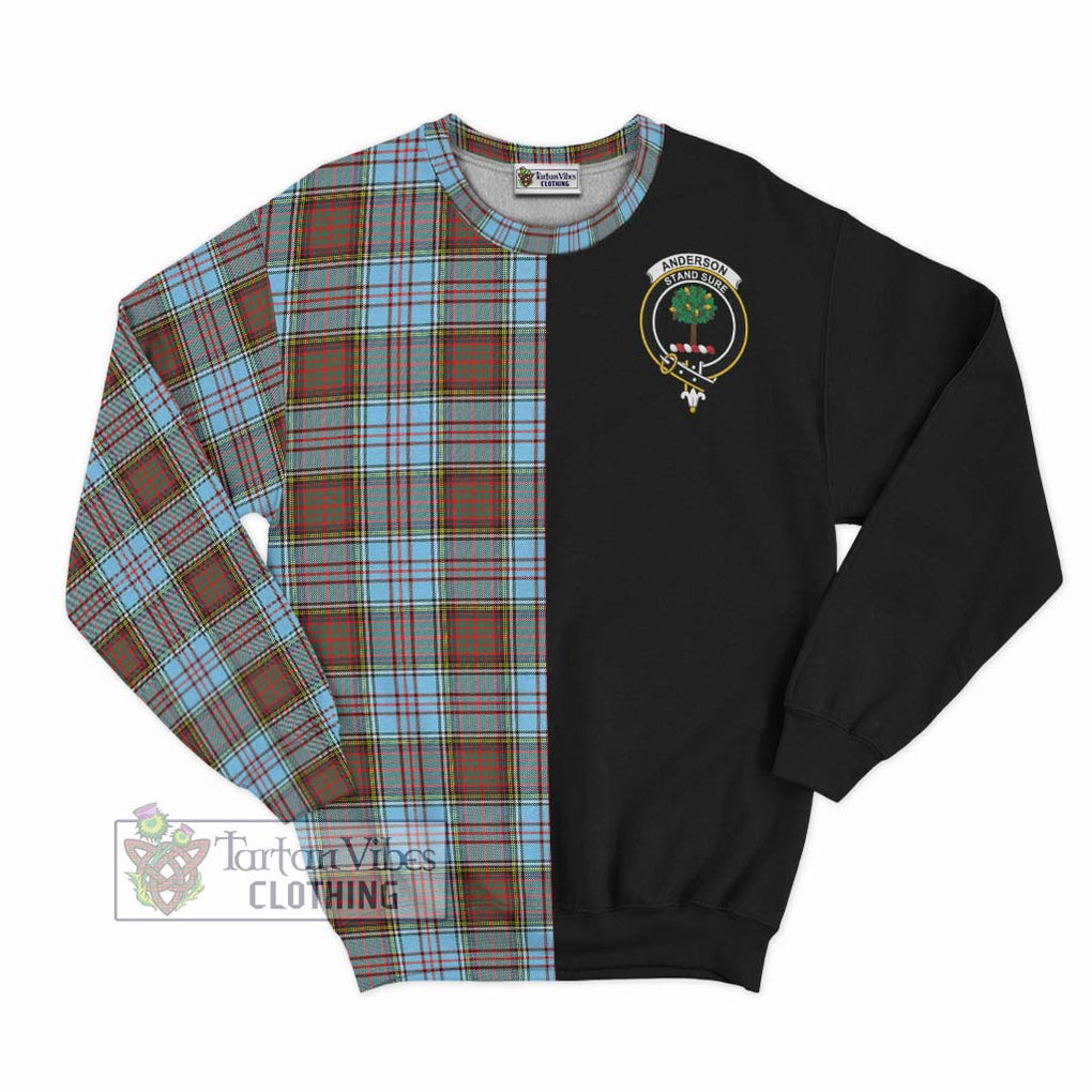 Anderson Ancient Tartan Sweatshirt with Family Crest and Half Of Me Style - Tartanvibesclothing Shop