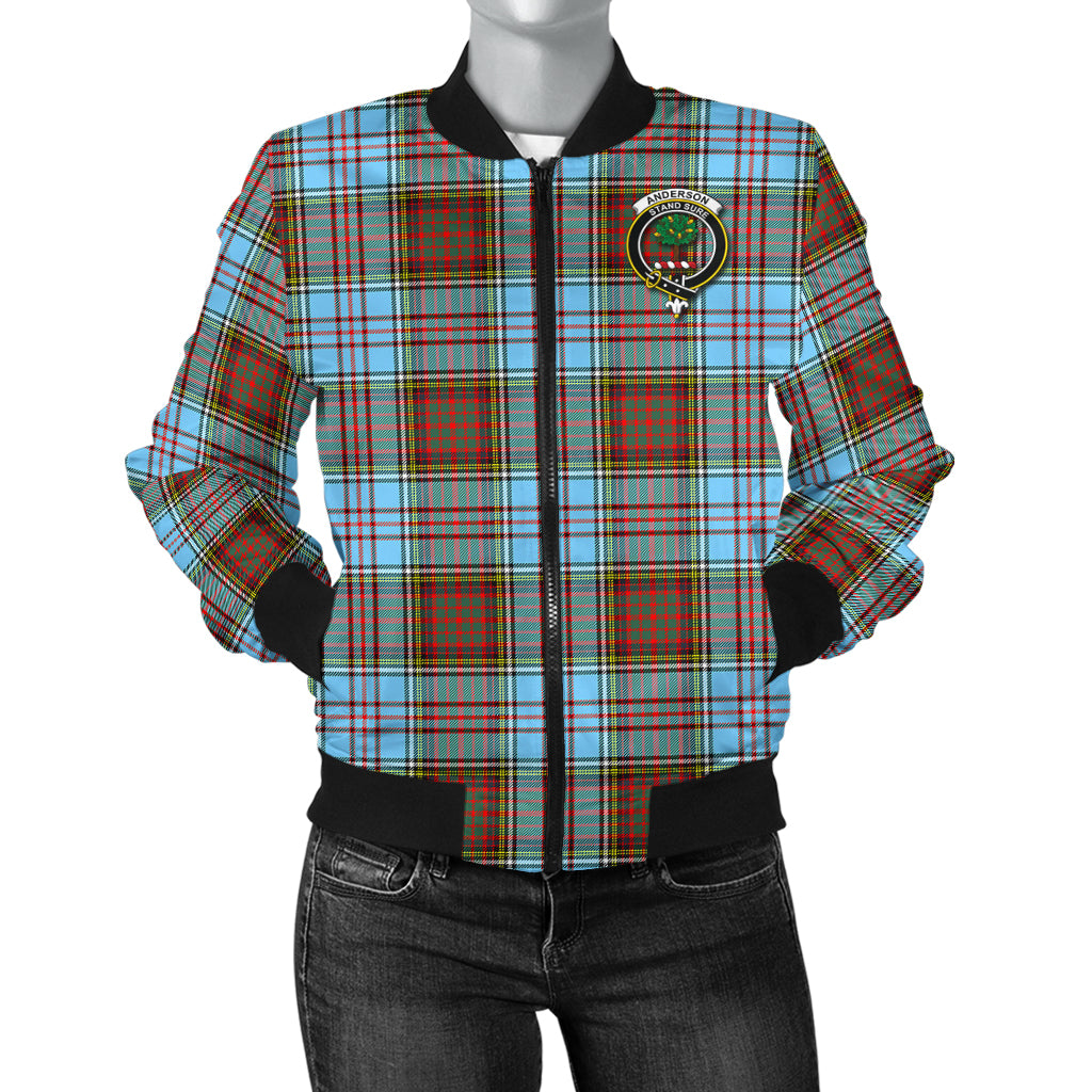 Anderson Ancient Tartan Bomber Jacket with Family Crest - Tartanvibesclothing