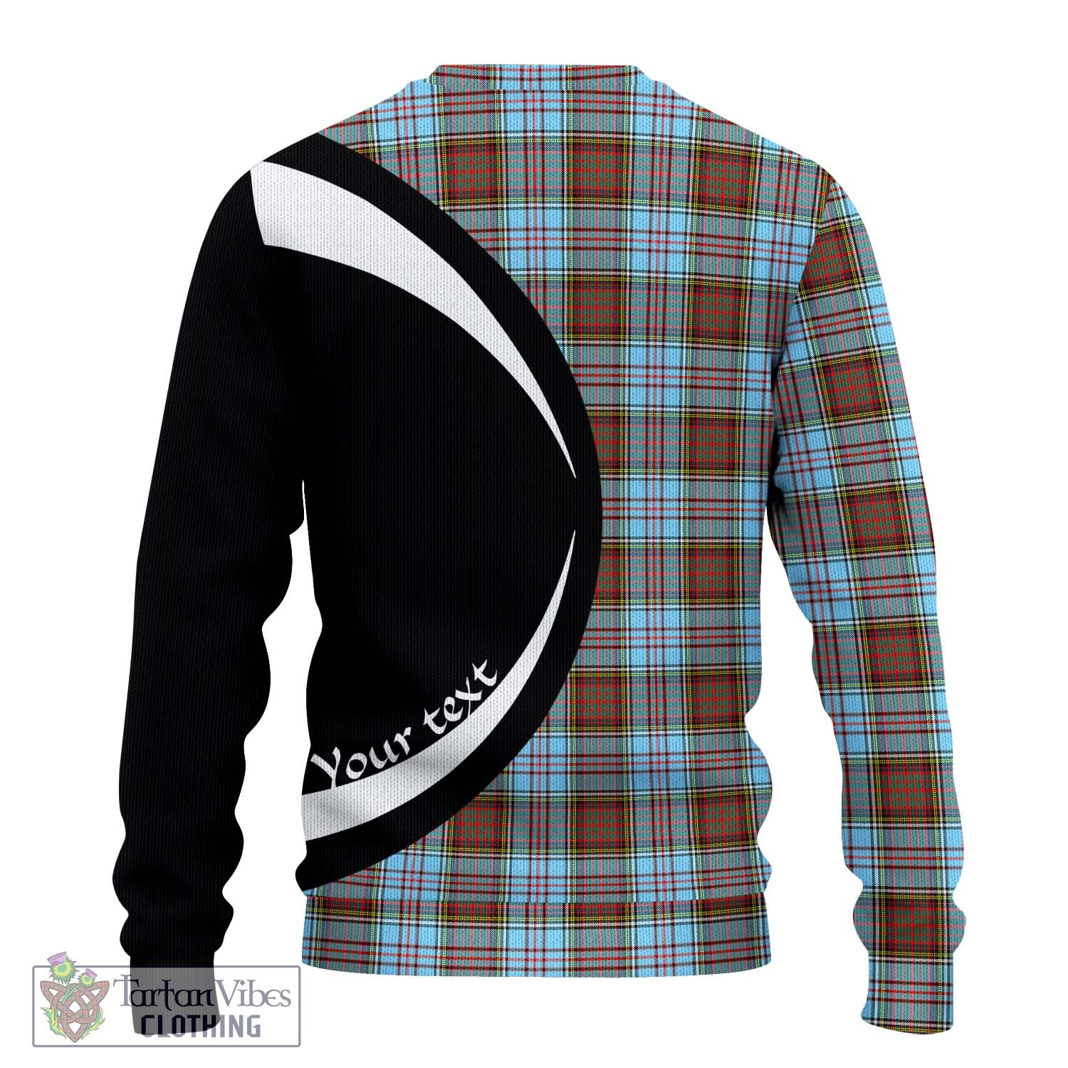 Anderson Ancient Tartan Ugly Sweater with Family Crest Circle Style - Tartan Vibes Clothing