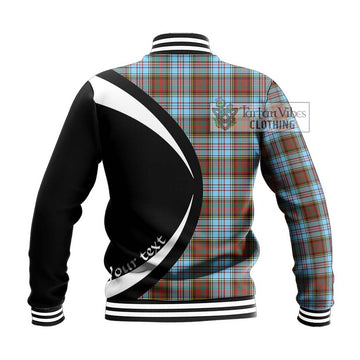 Anderson Ancient Tartan Baseball Jacket with Family Crest Circle Style