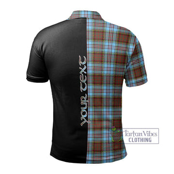 Anderson Ancient Tartan Polo Shirt with Family Crest and Half Of Me Style