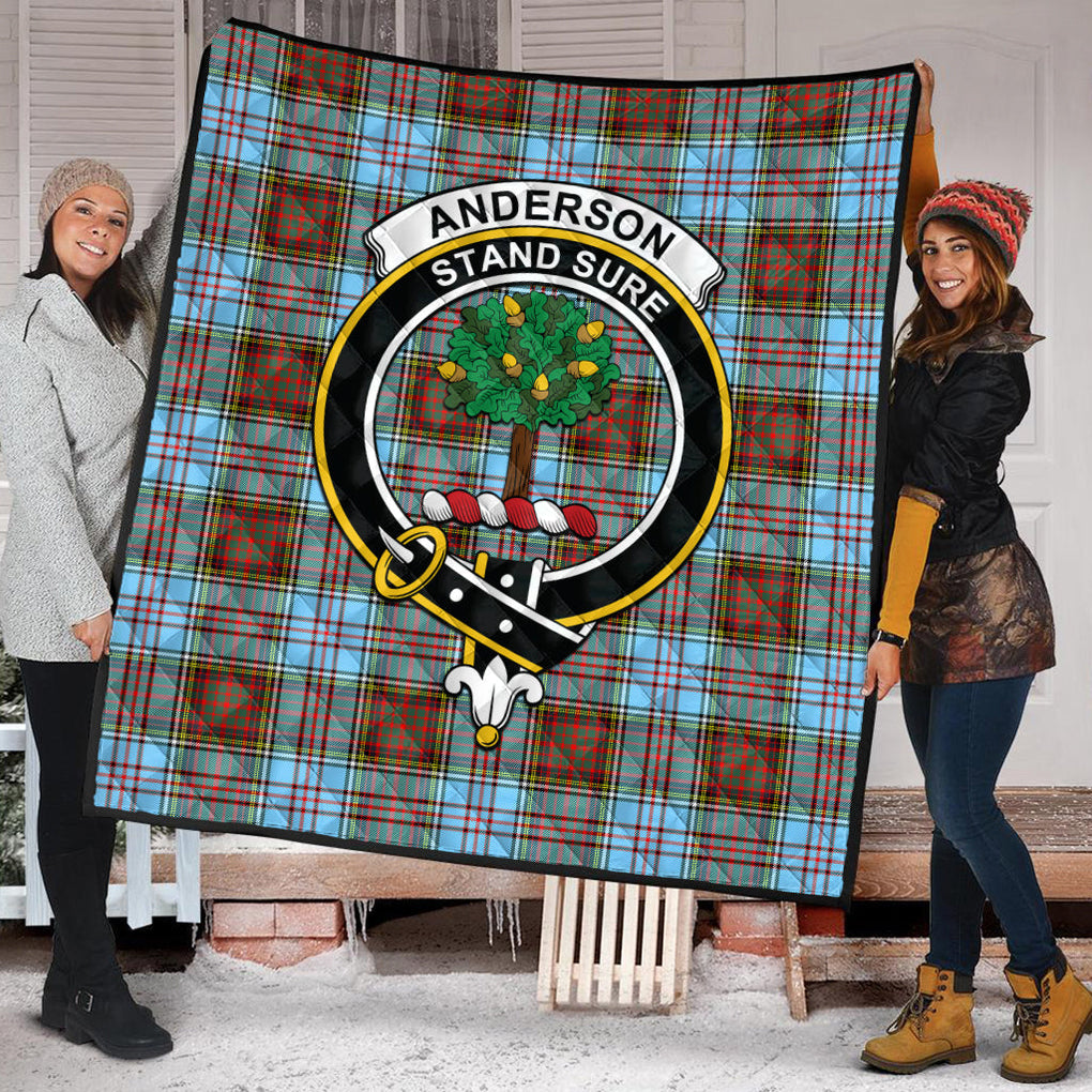 Anderson Ancient Tartan Quilt with Family Crest - Tartanvibesclothing