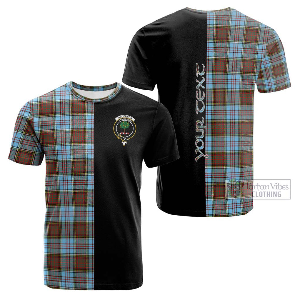 Tartan Vibes Clothing Anderson Ancient Tartan Cotton T-shirt with Family Crest and Half Of Me Style