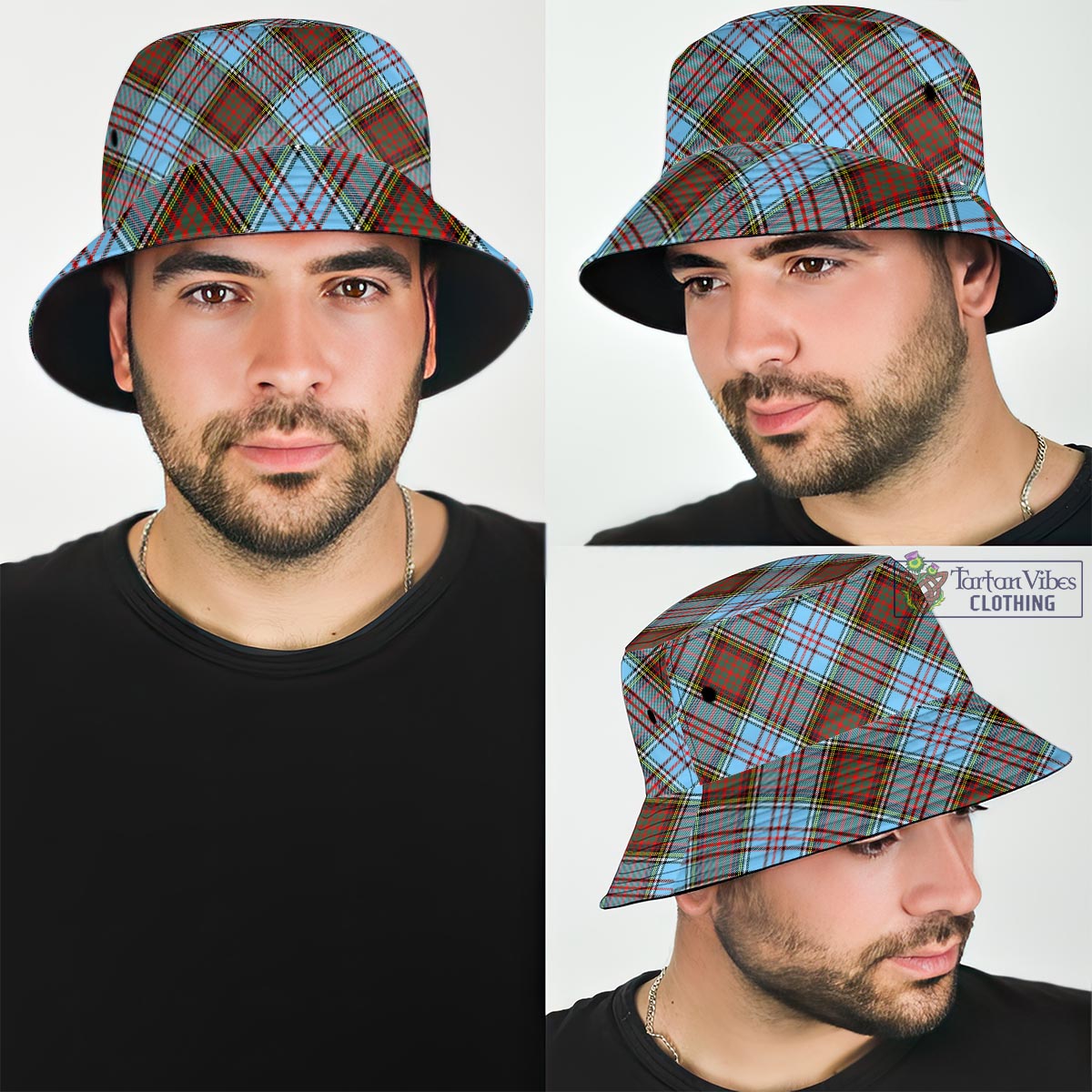 Tartan Vibes Clothing Anderson Ancient Tartan Bucket Hat