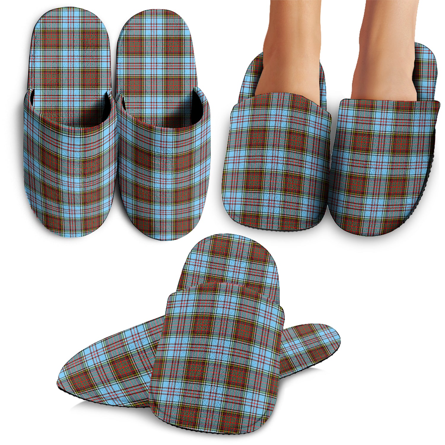 Anderson Ancient Tartan Home Slippers - Tartanvibesclothing