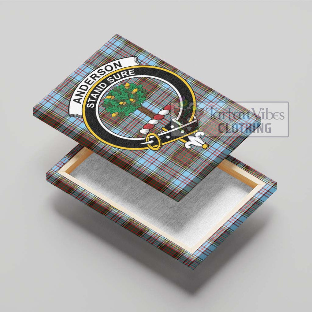 Anderson Ancient Tartan Canvas Print Wall Art with Family Crest - Tartan Vibes Clothing