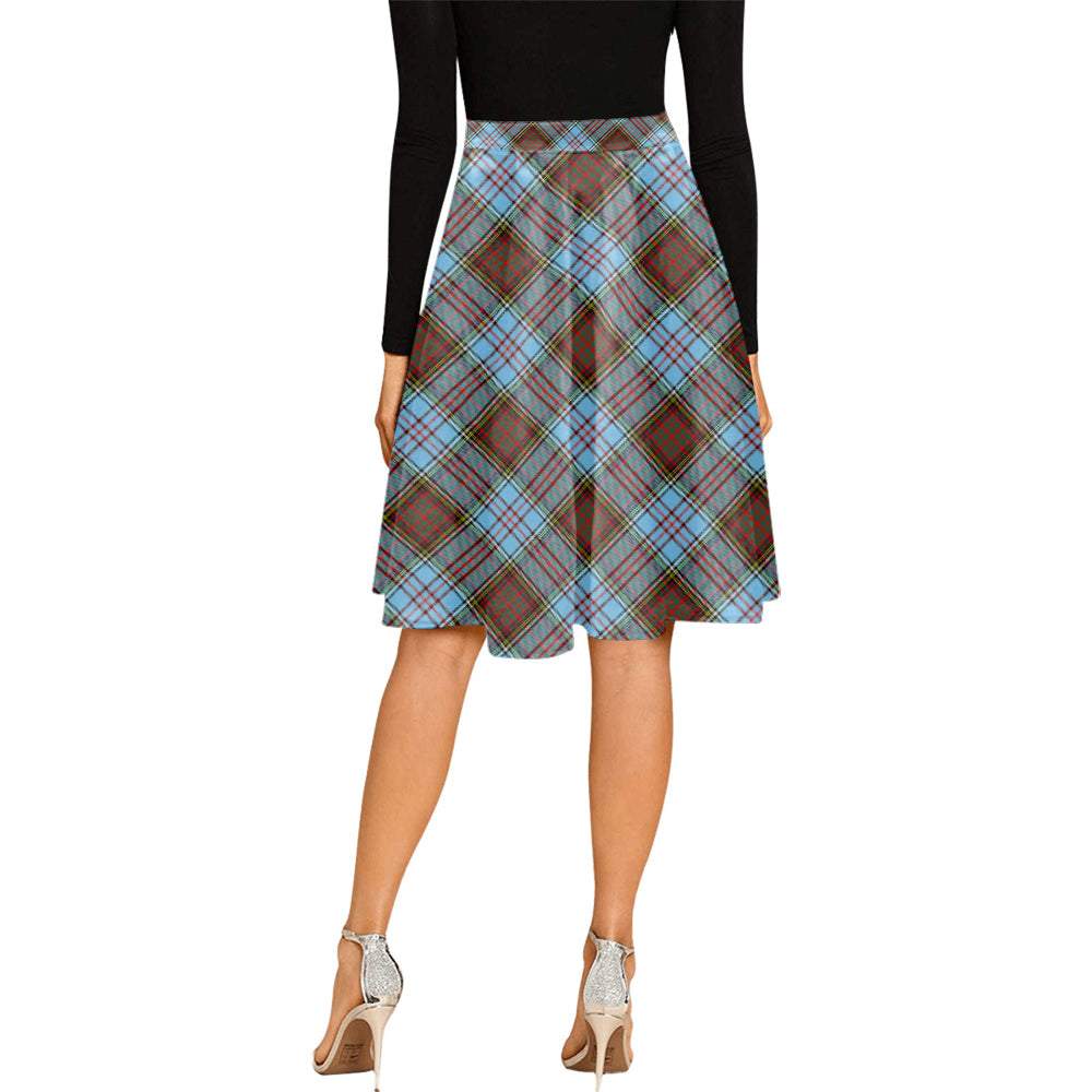 Anderson Ancient Tartan Melete Pleated Midi Skirt - Tartanvibesclothing