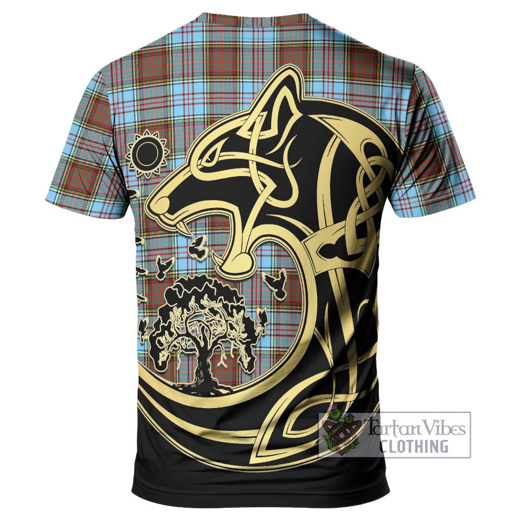 Anderson Ancient Tartan T-Shirt with Family Crest Celtic Wolf Style - Tartan Vibes Clothing