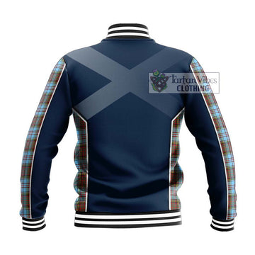 Anderson Ancient Tartan Baseball Jacket with Family Crest and Lion Rampant Vibes Sport Style