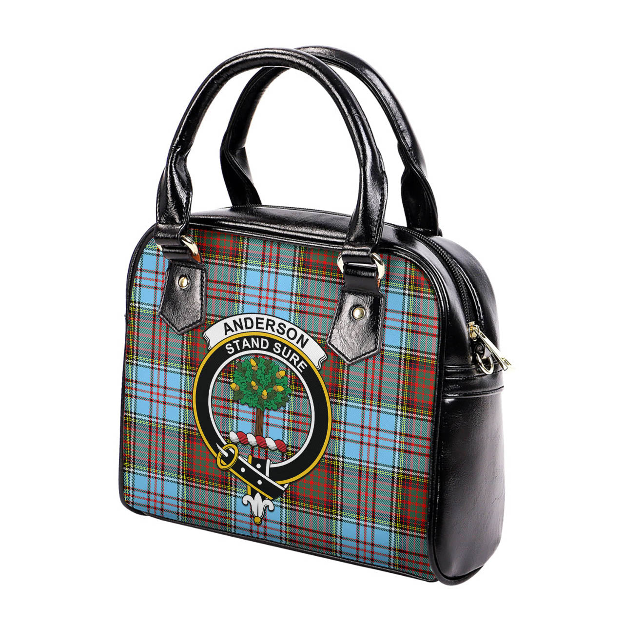 Anderson Ancient Tartan Shoulder Handbags with Family Crest - Tartanvibesclothing