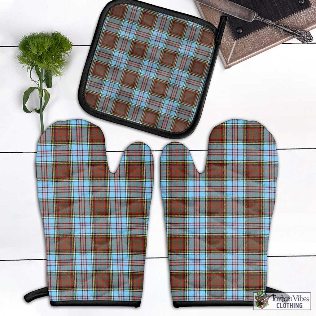 Anderson Ancient Tartan Combo Oven Mitt & Pot-Holder Combo 1 Oven Mitt & 1 Pot-Holder Black - Tartan Vibes Clothing