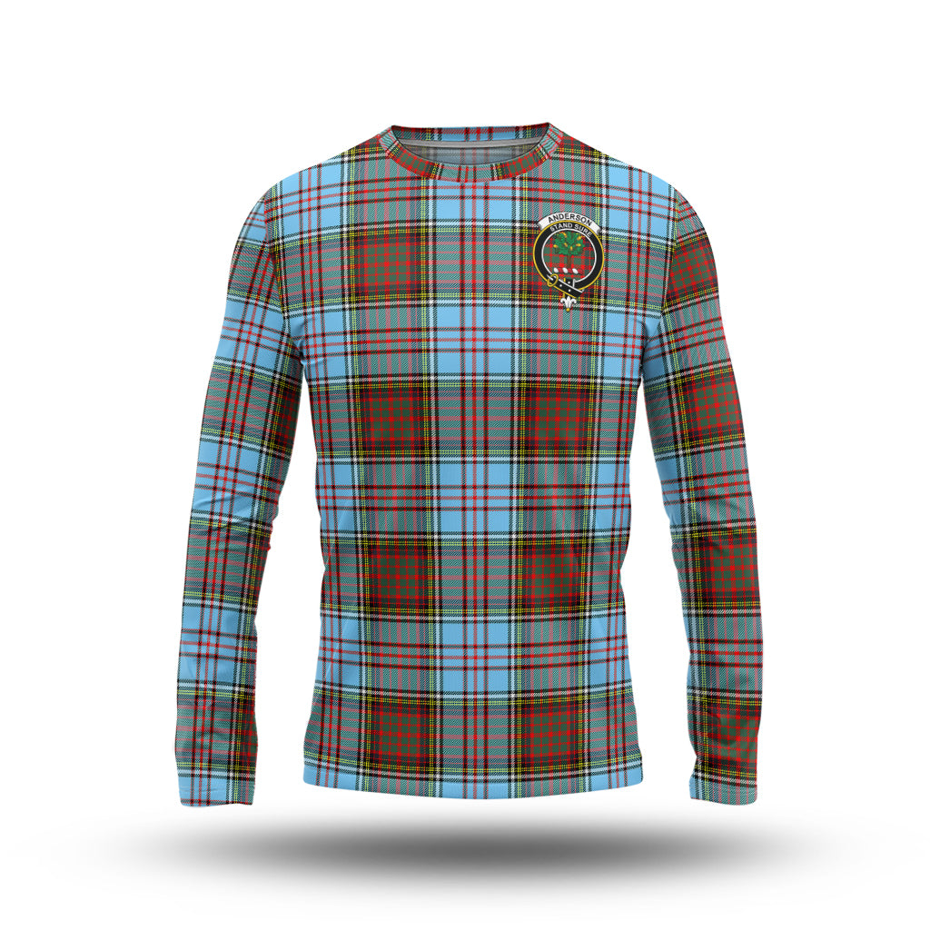 Anderson Ancient Tartan Long Sleeve T-Shirt with Family Crest - Tartanvibesclothing