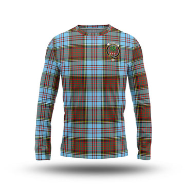 Anderson Ancient Tartan Long Sleeve T-Shirt with Family Crest