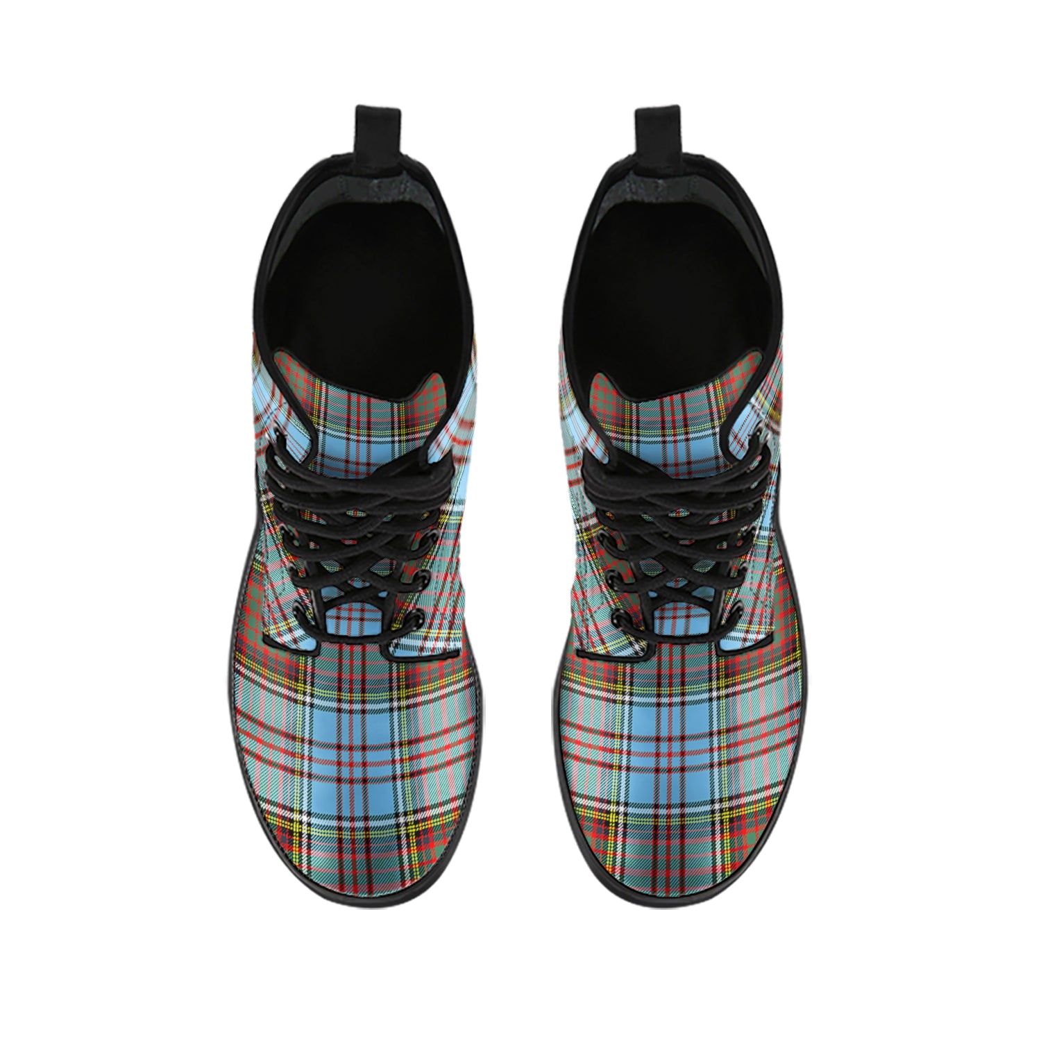 Anderson Ancient Tartan Leather Boots - Tartanvibesclothing