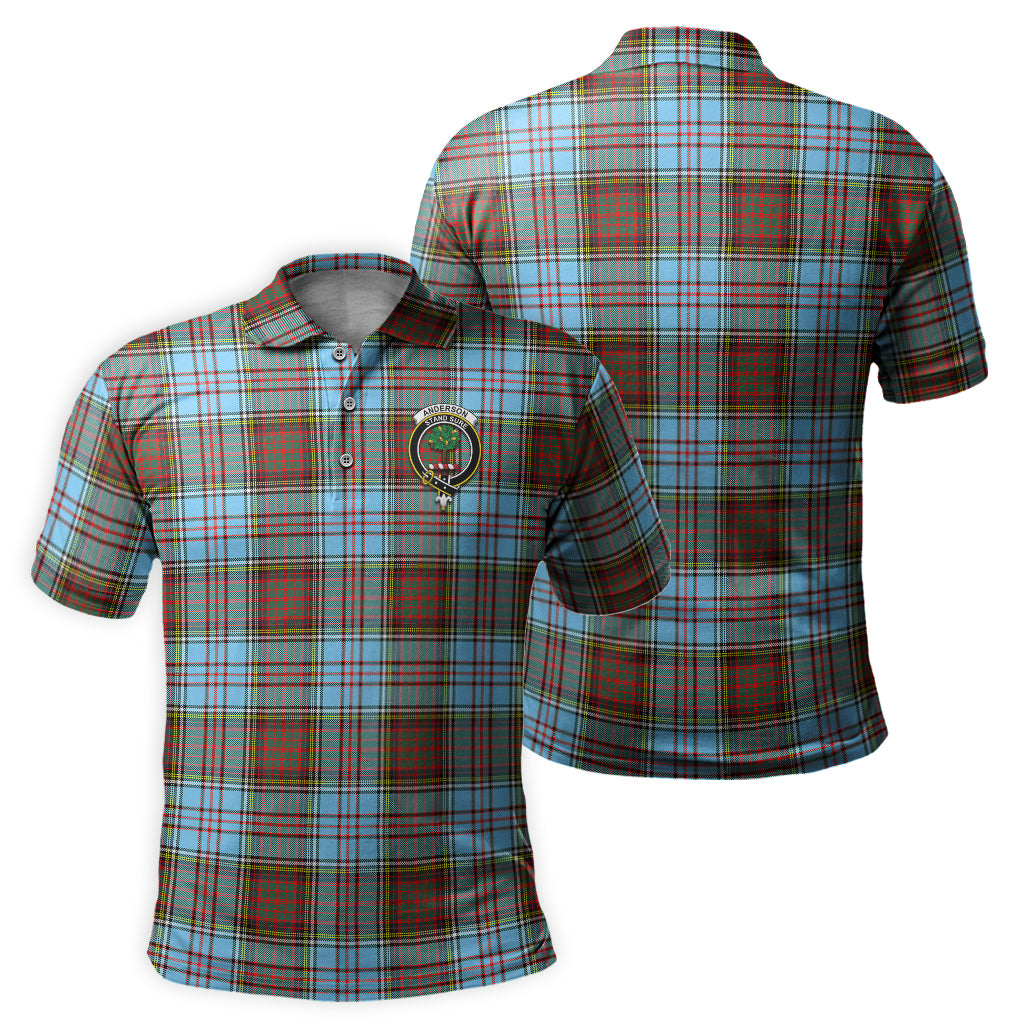 Anderson Ancient Tartan Men's Polo Shirt with Family Crest - Tartan Vibes Clothing