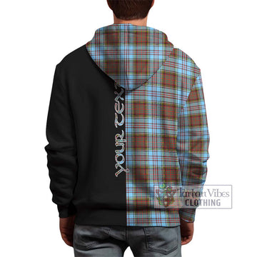 Anderson Ancient Tartan Hoodie with Family Crest and Half Of Me Style