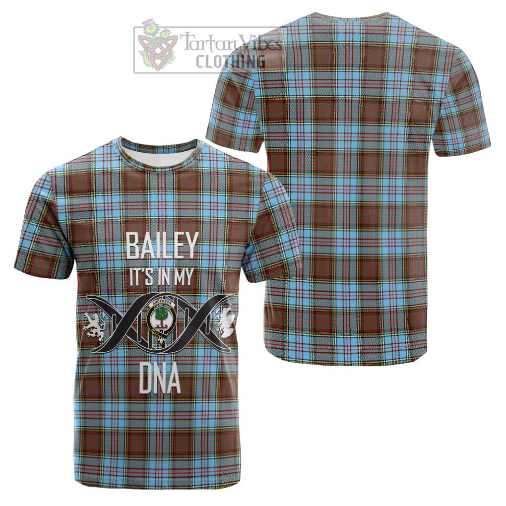 Tartan Vibes Clothing Anderson Ancient Tartan Cotton T-shirt with Family Crest DNA In Me Style