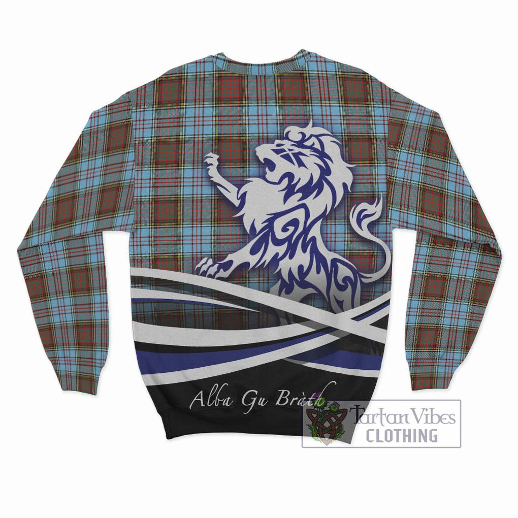 Anderson Ancient Tartan Sweatshirt with Alba Gu Brath Regal Lion Emblem - Tartanvibesclothing Shop