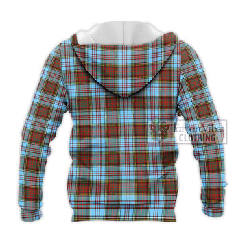 Anderson Ancient Tartan Knitted Hoodie with Family Crest DNA In Me Style