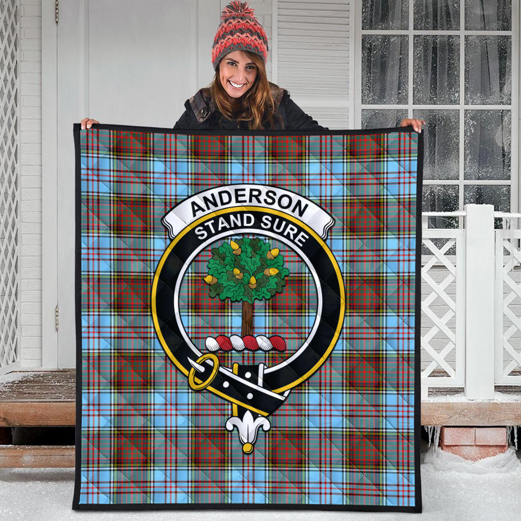 Anderson Ancient Tartan Quilt with Family Crest - Tartanvibesclothing