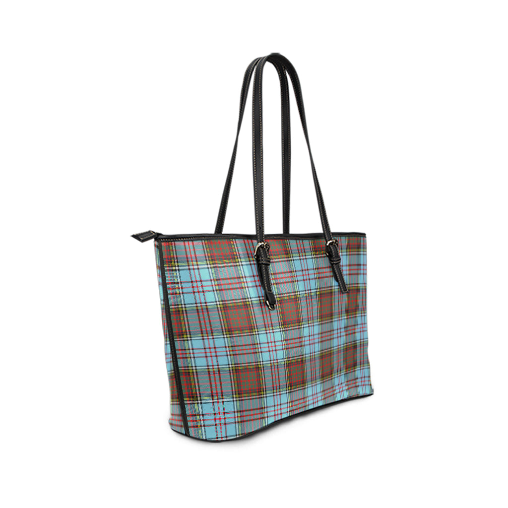 Anderson Ancient Tartan Leather Tote Bag - Tartanvibesclothing