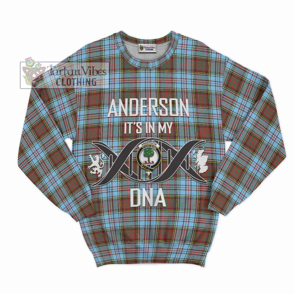 Anderson Ancient Tartan Sweatshirt with Family Crest DNA In Me Style - Tartanvibesclothing Shop