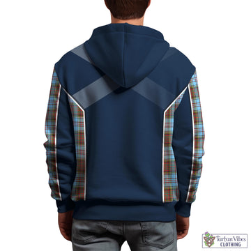 Anderson Ancient Tartan Hoodie with Family Crest and Lion Rampant Vibes Sport Style