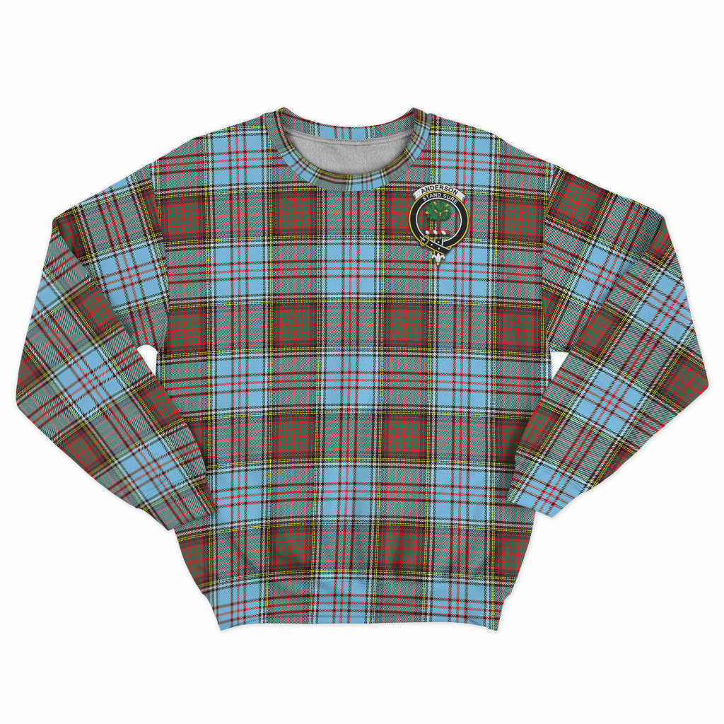 Anderson Ancient Tartan Sweatshirt with Family Crest - Tartan Vibes Clothing